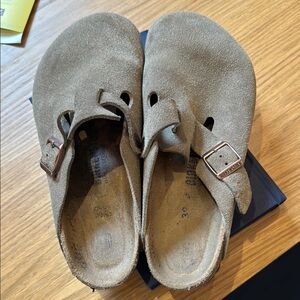 Birkenstock Boston Suede clogs